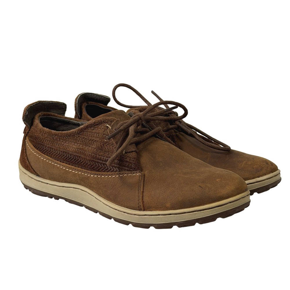 Merrell Ashland Tie Brown Sugar Womens 7 Leather Suede Low Top Sneakers Lace Up